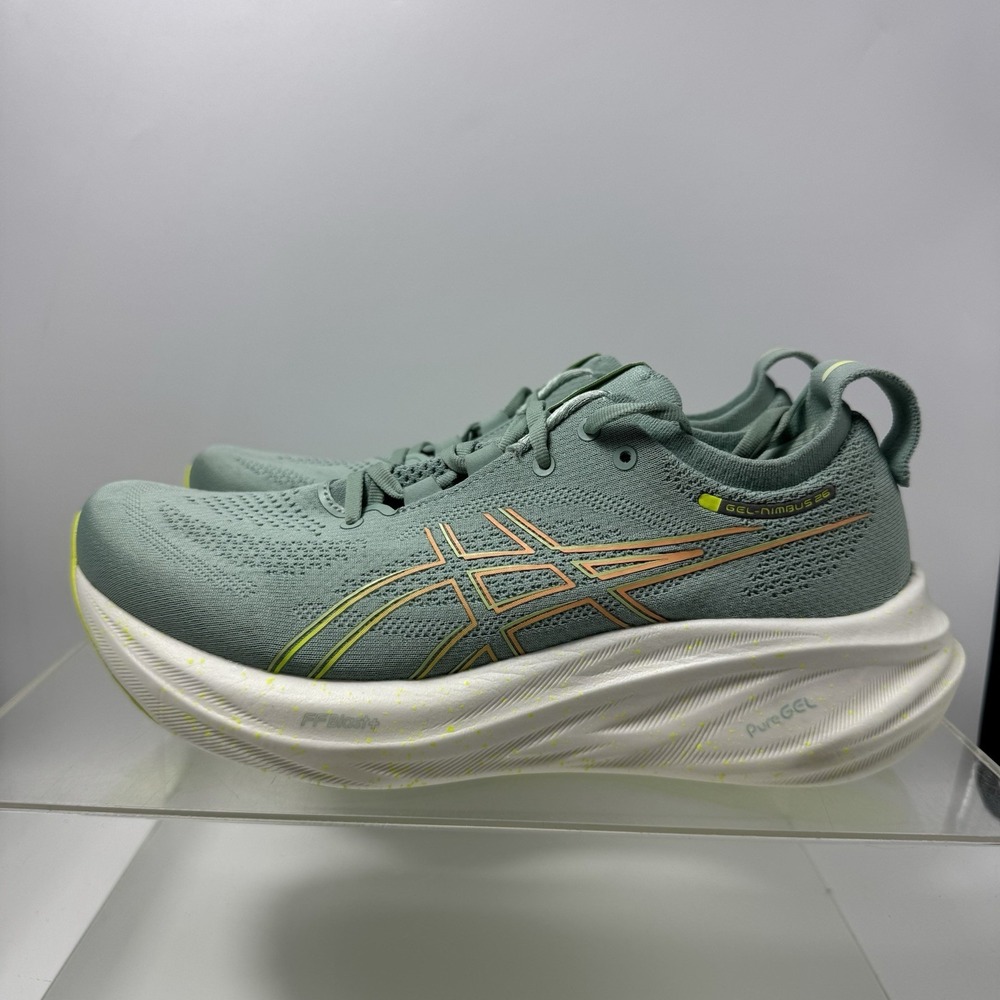 Brand New Asics Gel Nimbus 26 Light Celadon Yellow 1012B601 Women's Size 10